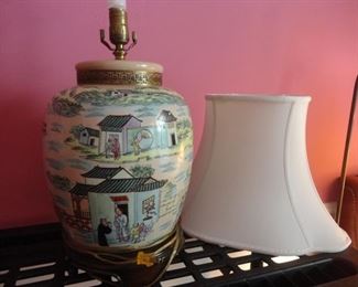 I added a Harp to this fun lamp and changed out the shade