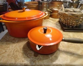La Maison 7 Qt Enamel Cast Iron Dutch Pot/#20 Vintage Le Creuset French Sauce pan