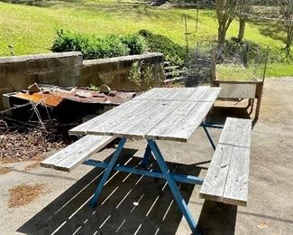Large picnic table