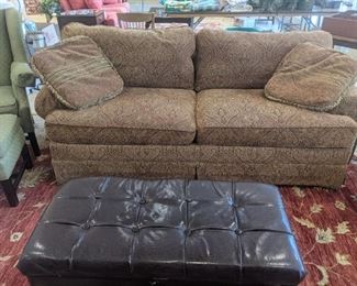 Sleeper sofa and cushioned storage bench