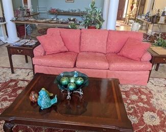 Beautiful coral sofa