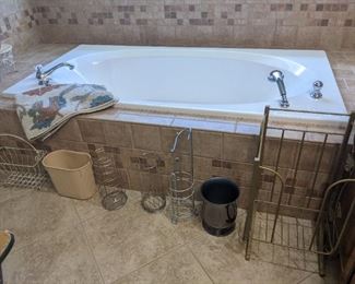 Decorative toilet paper holders, towel holder, trash cans