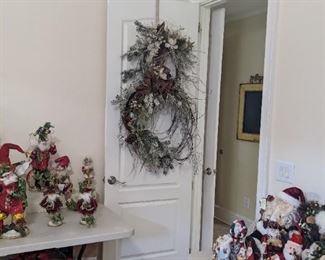 Large snowman shaped wreath