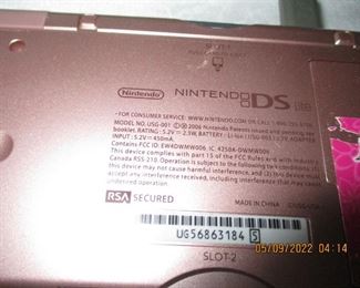 Nintendo DS handheld game