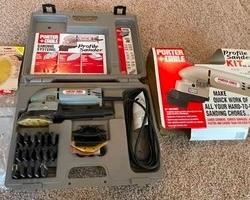 Porter Cable Profile Sander Kit model number 9444 in original case and working well.