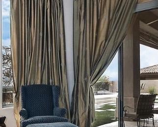 Beautiful silk curtains