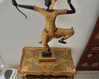 Gold gilt stacking tables