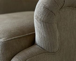 Hickory Chair chenille upholstered armchair on casters - 2 available. Each measures 34" W x 40" D. Photo 4 of 4.