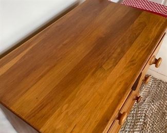 Pine chest of drawers. Measures 30" W x 18" D x 31" H. Photo 2 of 2.