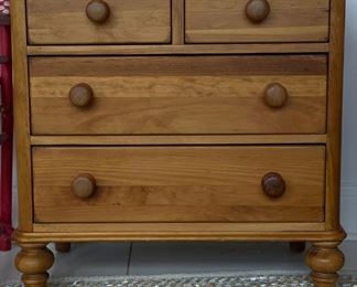 Pine chest of drawers. Measures 30" W x 18" D x 31" H. Photo 1 of 2.