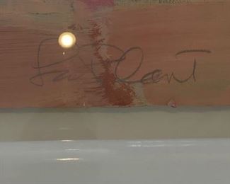 Mimi LaPlant original acrylic in white lacquer frame. Measures 36" x 30." Photo 3 of 3.