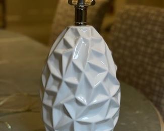 Geographic table lamp.