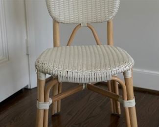 All-weather woven rattan side chair - 2 available. Photo 1 of 3.