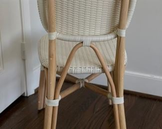All-weather woven rattan side chair - 2 available. Photo 2 of 3.