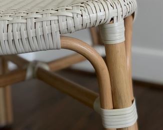 All-weather woven rattan side chair - 2 available. Photo 3 of 3.