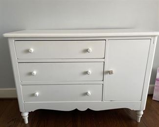 Lexington white bureau. Measures 48" W x 19" D x 31" H. Photo 1 of 3.