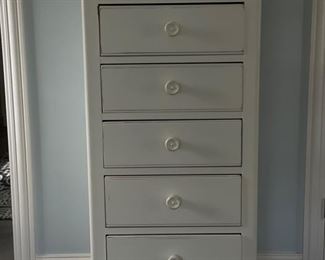 Lexington lingerie chest of drawers. Measures 26" W x 19" D x 54" H.