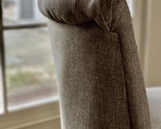 Pair of tufted back slipper chairs. Photo 3 of 3.