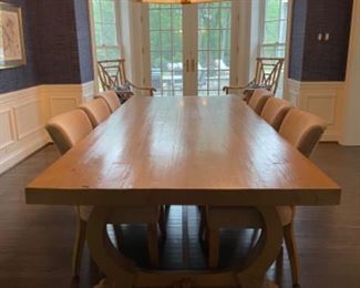 Custom-Built “Grey/White-Washed” Dining room Table. Measures 108” L x 45” W x 30.5” H. Photo 2 of 2.