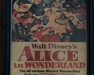 Walt Disney’s Alice in Wonderland’s Movie Poster Ad.