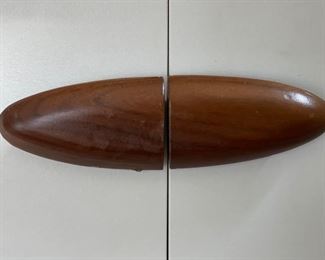 Mid-century white sideboard / credenza. Measures 65" W x 16" D x 30" H. Photo 2 of 3.