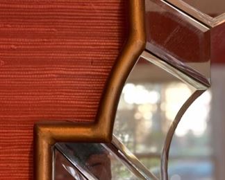 Ballard Designs bronzed metal mirror. Measures 59" W x 38" H. Photo 2 of 3.