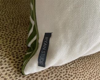 Ryan Studio down-filled Schumacher pillow - 2 available. Each measures 19" x 19." Photo 2 of 2.