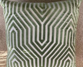 Ryan Studio down-filled Schumacher pillow - 2 available. Each measures 19" x 19." Photo 1 of 2.