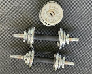 Weight set.