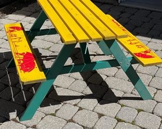 Vintage kids' picnic table. Photo 1 of 3.