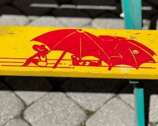 Vintage kids' picnic table. Photo 3 of 3.