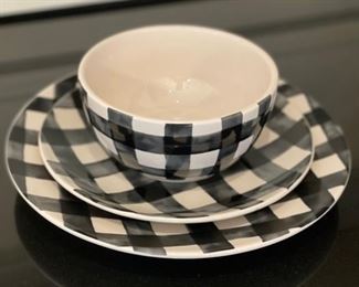 Kirkland's Buffalo Check dinnerware - 3 piece chip-free service for 10. Photo 1 of 2.