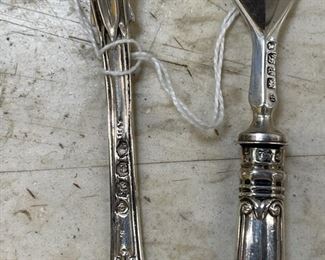 Antique junior sterling silver service for one. Photo 4 of 4.