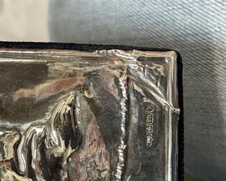 English sterling silver fisherman picture frame. Photo 2 of 2.
