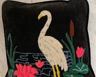 Crane pillow.