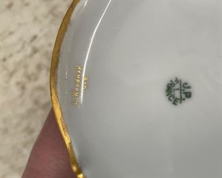 E. Woodman Limoges creamer & sugar set. Photo 2 of 2.