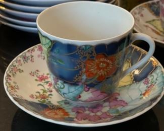 Set of two Mottahedeh Teacups & Saucers. Photo 1 of 3.