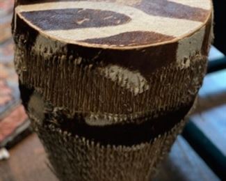 Zebra Skin African Drum.