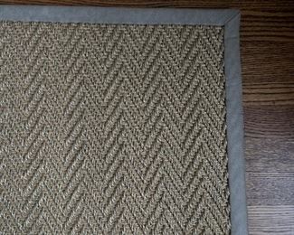 Stark leather banded sisal rug. Measures 8' 8" x 12' 10." Photo 2 of 2.