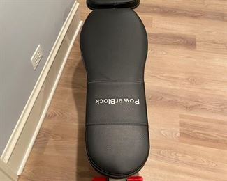 PowerBlock weight bench. Photo 1 of 2.