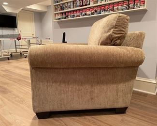 MORE ACCURATE REPRESENTATION OF COLOR! Pottery Barn club chair. Measures 38"W x 38" D. Photo 2 of 2.