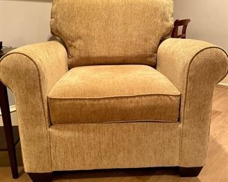 Pottery Barn club chair. Measures 38"W x 38" D. Photo 1 of 2.