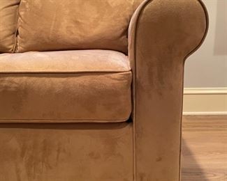 PB Buchannon three-piece U-shaped sectional sofa. Measures 37" D with two 54" sections. Photo 4 of 5.