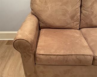 PB Buchannon three-piece U-shaped sectional sofa. Measures 37" D with two 54" sections. Photo 5 of 5.