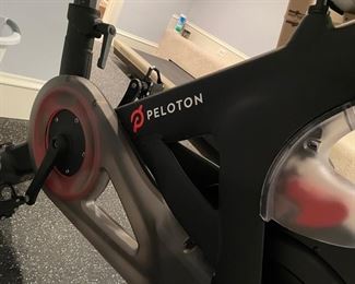 Peloton Bike with weight set. Photo 2 of 2.