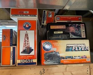 Lionel Pennsylvania Flyer Complete O Gauge & Rail King Ready to Run Train Sets. Accessories include Trainmaster Command Set, Automatic Gateman, Lionel Oil Derrick and more. Photo 1 of 6.
