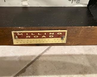 Pair of Milling Road Indo-Portuguese cane back chairs. Each measures 23" W x 24" D with 17.5" seat height. Photo 5 of 5.