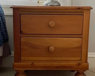 Lexington bedside table. Measures 24" W x 17" D x 26" H. Photo 1 of 3.