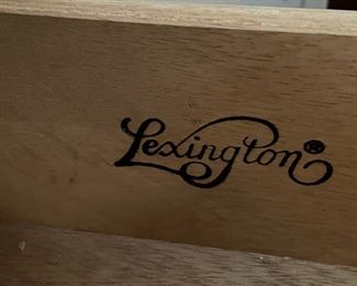 Lexington bedside table. Measures 24" W x 17" D x 26" H. Photo 3 of 3.