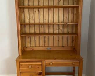 Two piece Lexington desk with bookshelf. Measures 44 W x 20" D x 78" H. Photo 1 of 3.